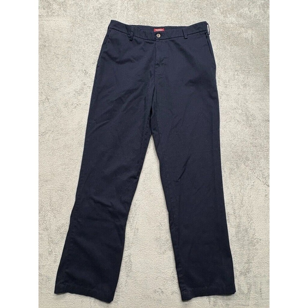 Merona Ultimate Khaki Supreme Pants Mens‎ Black Measured 33x30.5 Casual